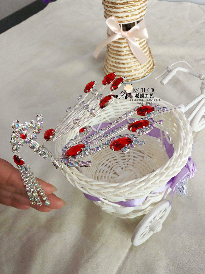 Peking Opera Head Face Opera Head Face Drama Head Face Wood Drill Small Partial Fung Tsing Yi Flowers Denier Head Decorated with Bong (a)