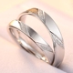 UXU925 sterling silver couple nhẫn một cặp sinh viên nam giới và phụ nữ đuôi nhẫn cặp của Nhật Bản và Hàn Quốc sáng tạo vòng chữ miễn phí Nhẫn