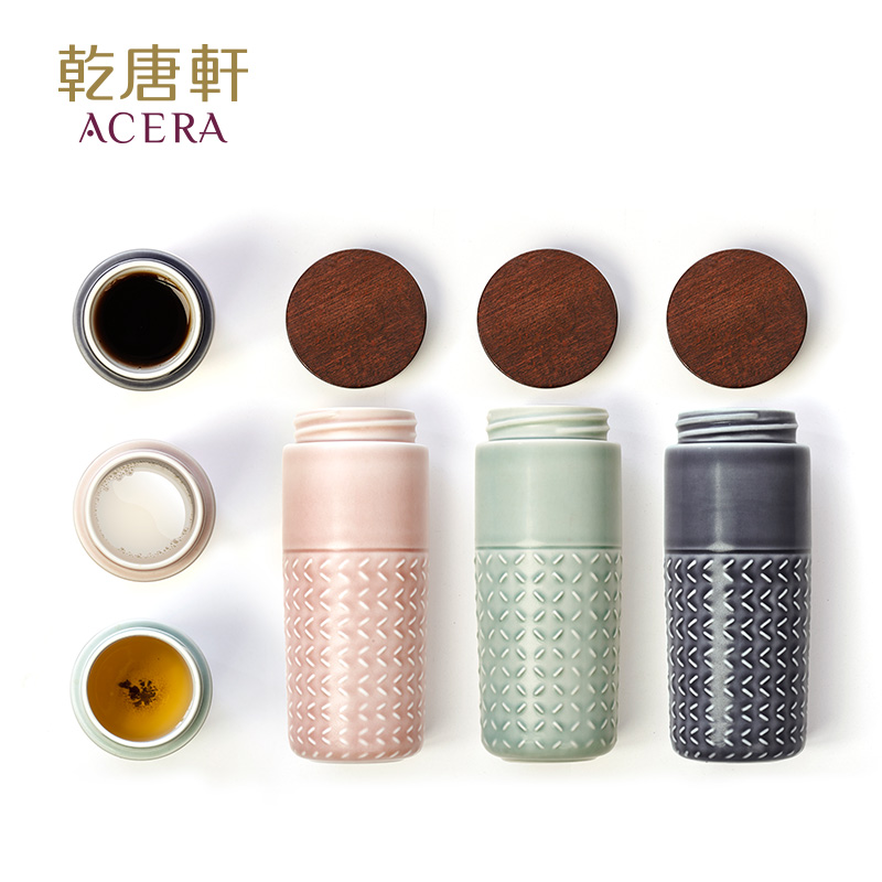 Dry porcelain Tang Xuan 101 elements take cup double 350 ml traditional ceramic cup fashion business