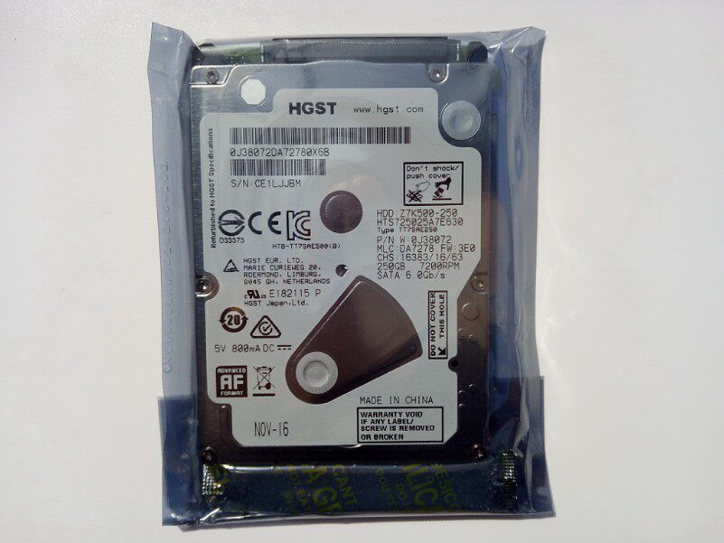 New original 7MM single disk slim disk 2 5 inch 7200 to 32M Hitachi HGST 250G laptop hard drive
