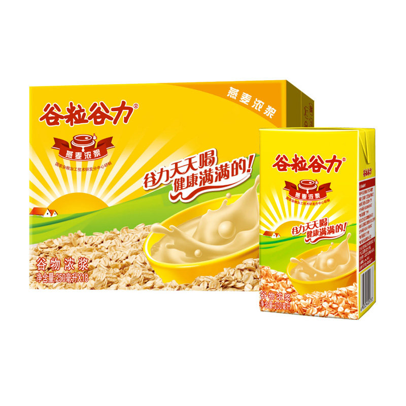 【天猫超市】谷粒谷力谷物浓浆燕麦浓浆250ml*18/箱