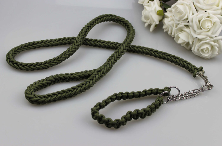 Golden retriever Samod Shepherd dog chain dog rope traction rope large and medium-sized dog dog chain pet eight-strand round rope