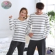 Dịch vụ gia đình mùa thu và mùa đông bông mới của gia đình Xiangxisi có thể mặc đồ ngủ thể thao tại nhà áo ngủ sexy  Cặp đôi