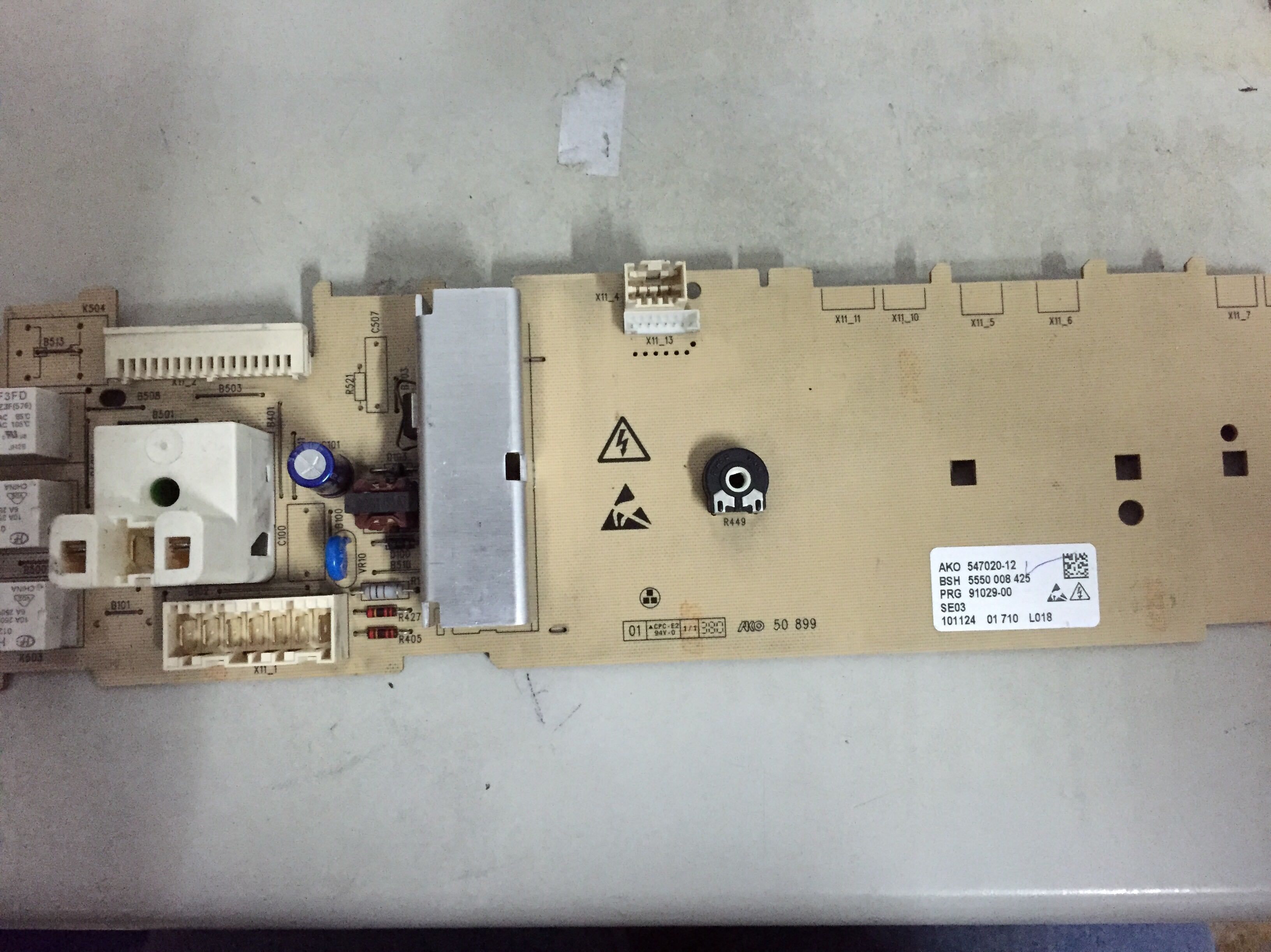 Original Siemens drum washing machine motherboard control AKO547020-12 BSH 5550008425