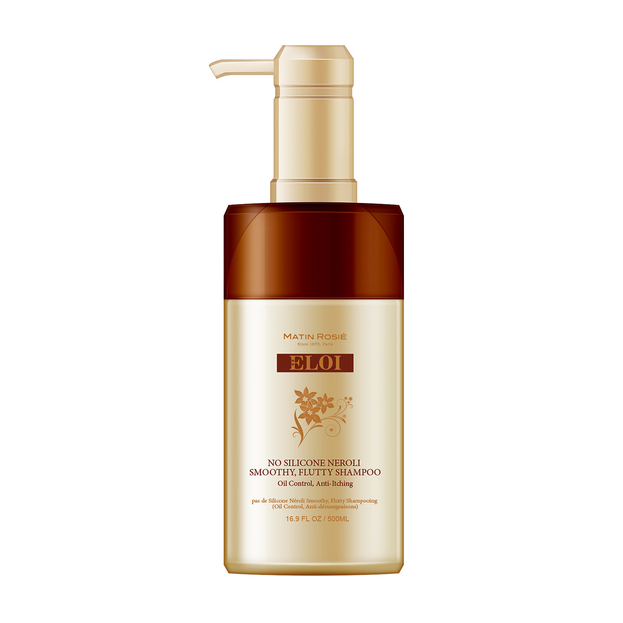 法国无硅油橙花纯净丰盈洗发水（控油止痒系列）洗发露洗头500ML