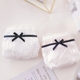 Sản phẩm mới satin tươi tối sọc nhỏ nơ nhỏ bằng vải ren cô gái đồ lót nữ thấp eo đồ lót quần lót nữ thun lạnh Giống cái