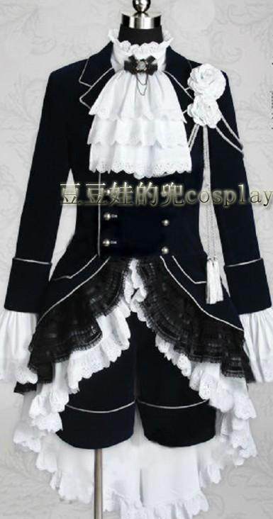 Cosplay anime game Black Deacon Charlvan Denghaibu Young Master Men's Dress cos Free Mail Customization