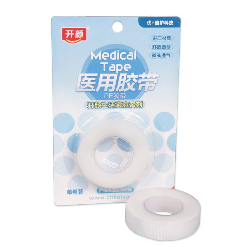 开颜 胶带 PE胶带 1卷装 家庭生活装 舒适透明 微孔透气