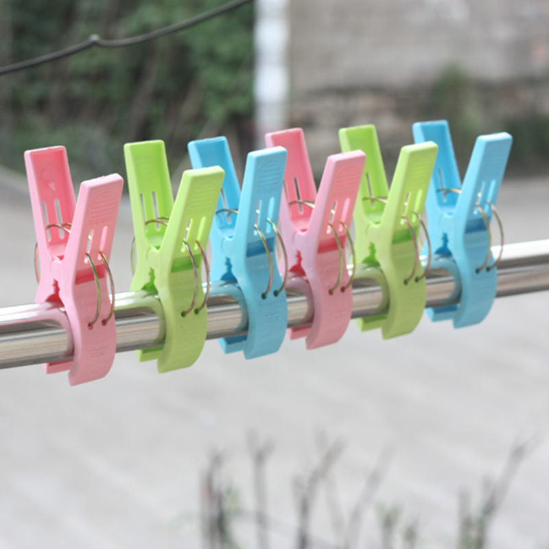 PP plastic is clamped with large plastic thickness anti-wind spring clamp clothing drying clamp high-quality practical large sun clamp