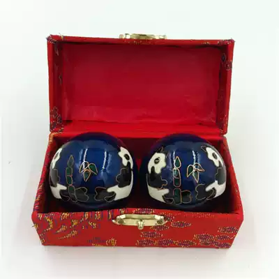 Beijing cloisonne health fitness ball iron ball Chinese style features to send middle-aged and elderly small gifts
