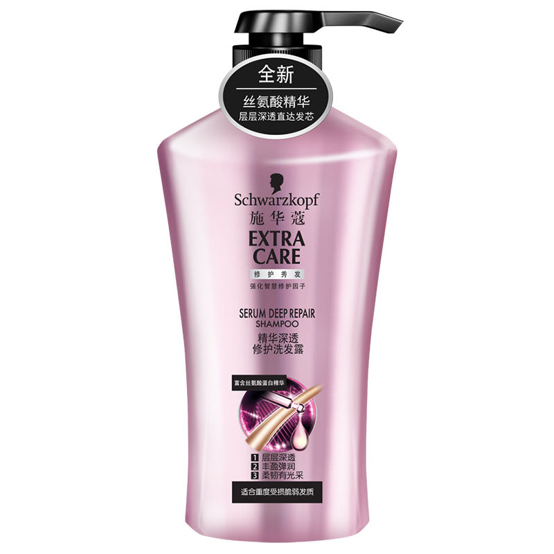【天猫超市】Schwarzkopf施华蔻精华深透修护洗发露600ml烫染修护