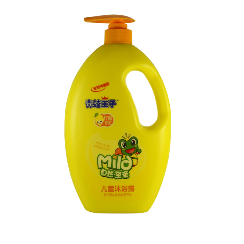 青蛙王子儿童沐浴露1100ml滋润营养不含皂质宝宝沐浴柠檬维C