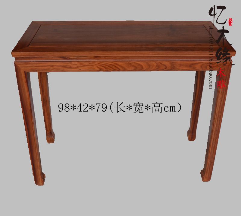 Red Wood Furniture Flowers Pear Wood Long Flat Head Case Red Wood Middle Class case solid wood Shentai for table bars case Buddha niches