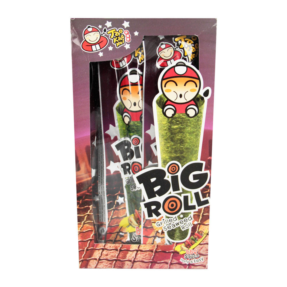 【天猫超市】泰国进口海苔 小老板紫菜棒-烧烤味36g/盒