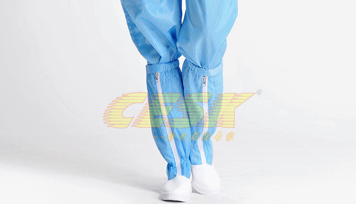 PVC hard-soled long shoes dust-proof static dust-free long leather boots leather high shoes hard-soled long shoes