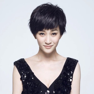 Li Xiaoran found the wig handsome girl with short hair bobo head fluffy and realistic fashion mom middle aged wig