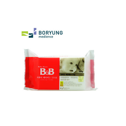 B＆B保宁婴儿用品香皂 BB皂 婴儿洗衣皂 香草味  200g