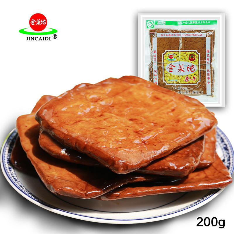 【天猫超市】金菜地豆干五香茶干200g安徽特产豆腐干豆制品零食