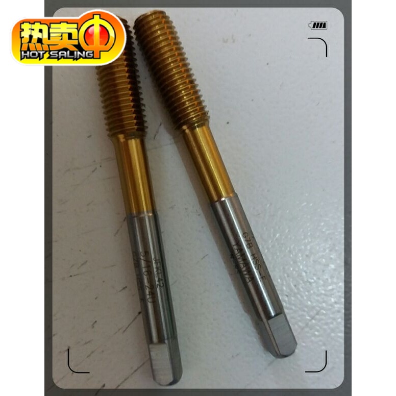 Japan YAMAWA plated titanium extrusion screw tapping 5 16-18UNC 5 16-24UNF 3 8-16-24U G7B