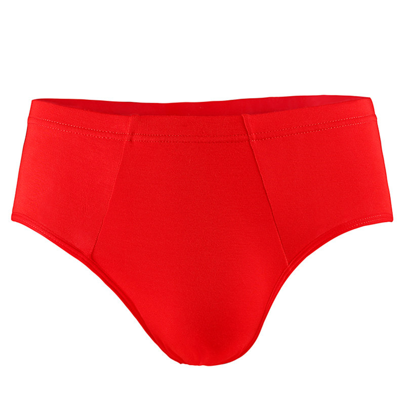 Tinizi 4 packs of this year's red men's triangle underwear Rooster year youth festive big red underwear men's gift box