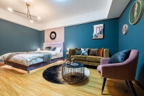 Xian Xiangxi Creative Folk Sleeping (bell tower metro station shop) light extravagant Nordic big bed room