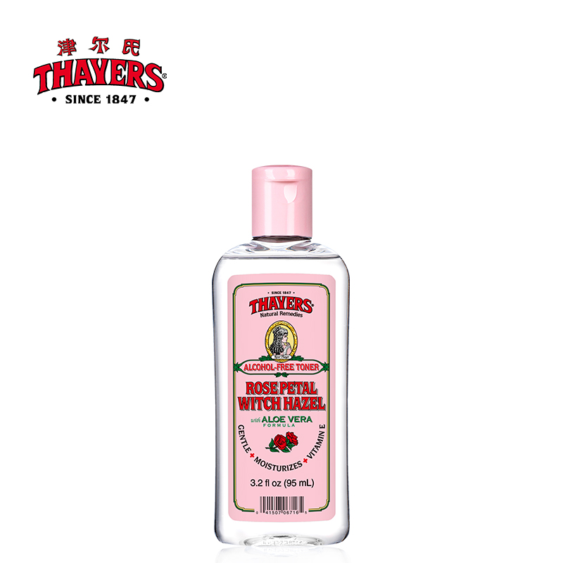 Thayers金缕梅玫瑰花瓣爽肤水95ml保湿补水女柔肤水面部护理