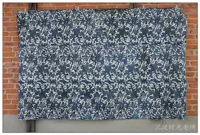 Handmade Indigo printing batik cloth old cloth 206 * 131cm sy126