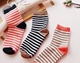 6 đôi vớ nữ sọc cotton màu