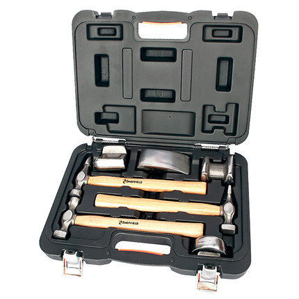 7-piece sheet metal set Steel shield tool S116001 sheet metal hammer Sheet metal lining iron sheet metal repair set