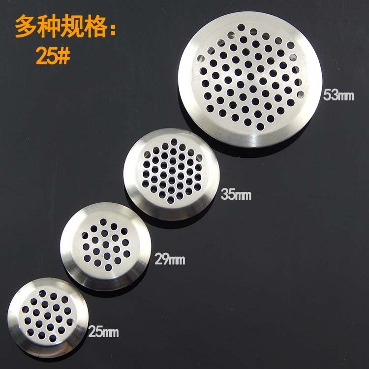 25 bevel stainless steel vents integral cabinet Shoe cabinet Shoe cabinet Vent Ventilation Hole light box radiating holes Multiple specifications