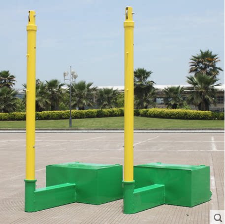 Standard Volleyball Net Triple Column Badminton Volleyball Net Pillar Mobile Box Competition Special