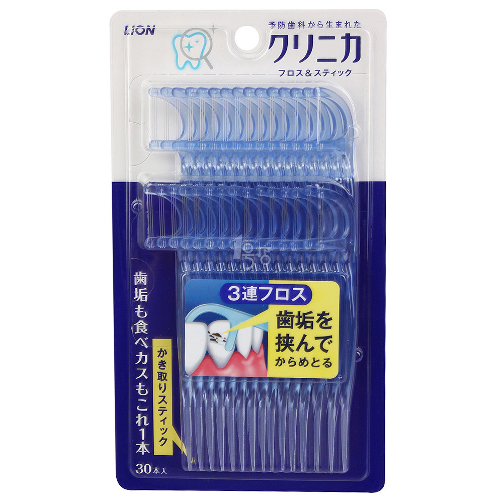 日本狮王CLINICA深洁牙线棒 3弦 一号店