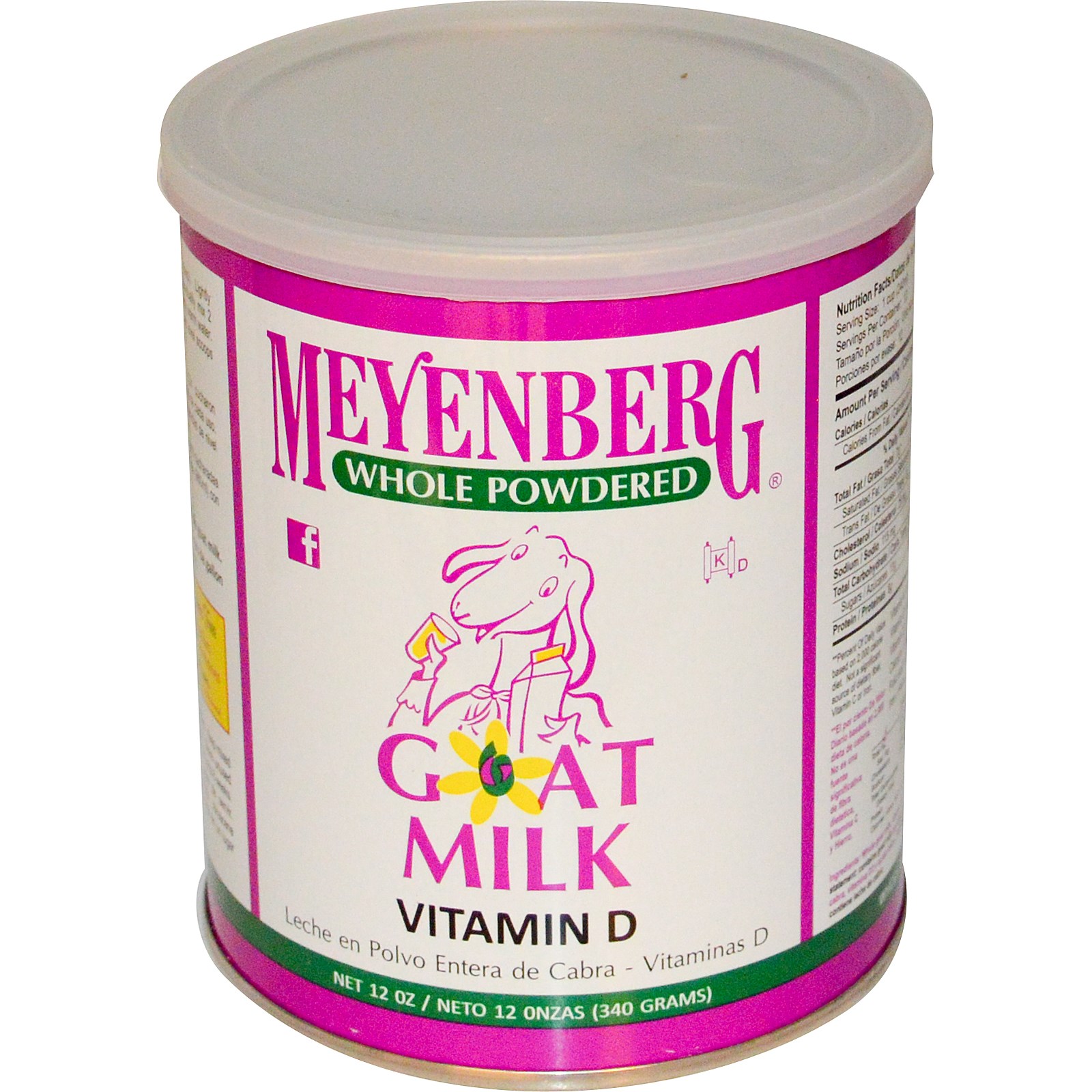 Meyenberg Goat Milk Meyenberg Vitamin D Fortified Formula Goat Milk Powder 340g