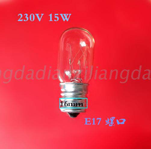 230V15W Special bulb E16E17 screw lamp Lights Lights refrigerator bulb cylindrical bulb