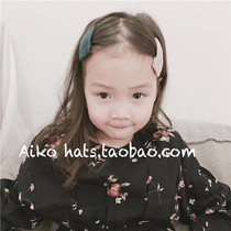 ◆Aiko ACC ◆ Korean childrens hair corduroy square hairclip clip