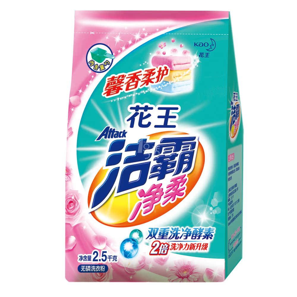 洁霸 净柔无磷洗衣粉 2.5kg