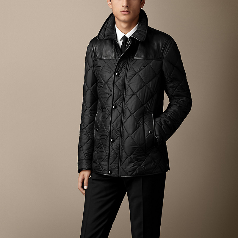 BURBERRY/博柏利羔羊皮装饰战地夹克 39548521