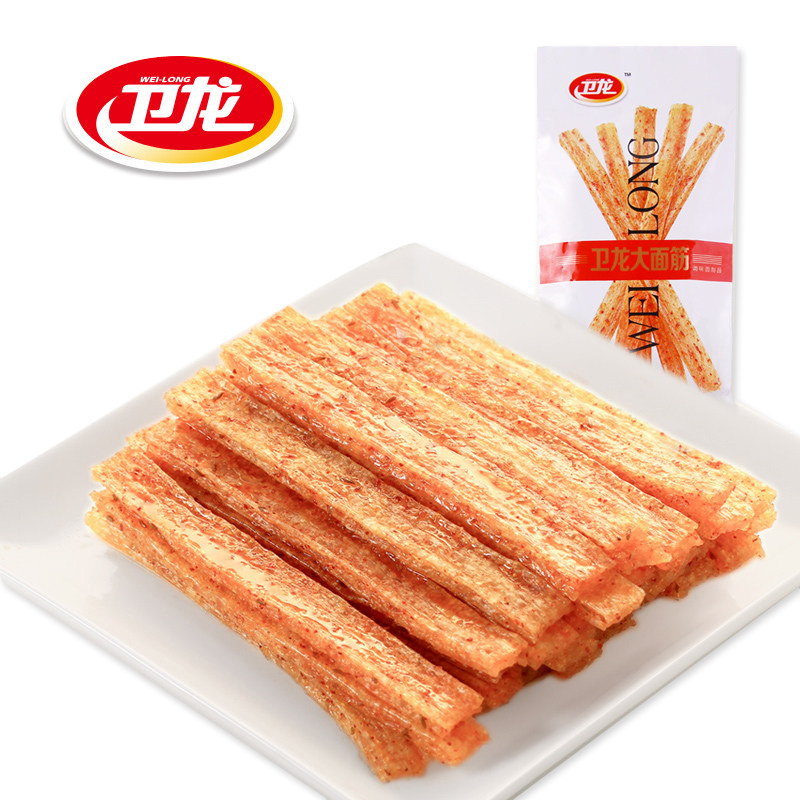 【天猫超市】卫龙大面筋68g/包 面筋辣条辣片麻辣休闲零食豆干