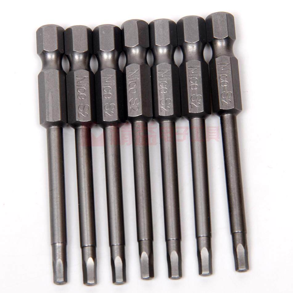 S2 S2 alloy steel S1 4 pneumatically screwdriver head pneumatic screw head hexagonal pneumatic screwdriver head magnetic S1 4 * 65 *H3 0