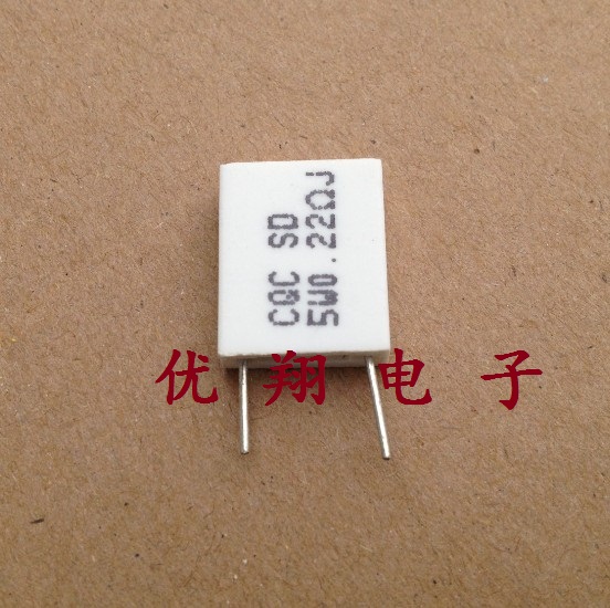 RX26-6 without sensitive cement resistance 5W 0 22R 0 22 Euro vertical real map New 100 = 18 yuan