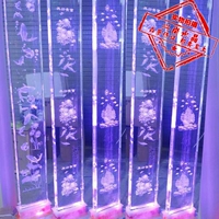 Лазерная шлифовальная 3D -резьба из хрустальной колонны Стеклянная колонна декоративная колонна декоративная колонка