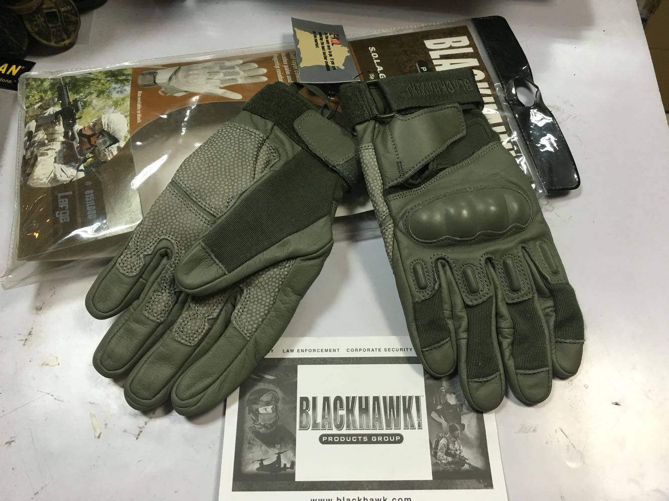 American Black Eagle Blackhawk HAWK Defenser Flame Retardant Tactical Gloves All Finger Glove Grey Green