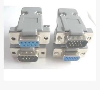 DB15 pin welding head Three rows of 15 core VGA plug film welding head Male shell welding wire type