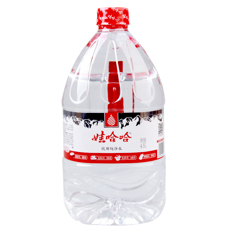 【天猫超市】娃哈哈饮用纯净水4.5L/桶 纯净甘甜饮用纯净水