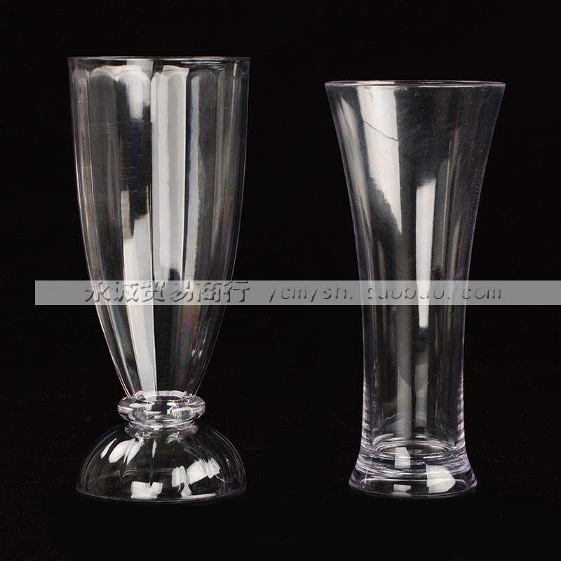 Quality PC Milk Tea Cup Milkshake Cups Juice Cups Tea Water Beer Cups Transparent Imitation Crystal Drink Cups Hot And Cold Drinks Cups