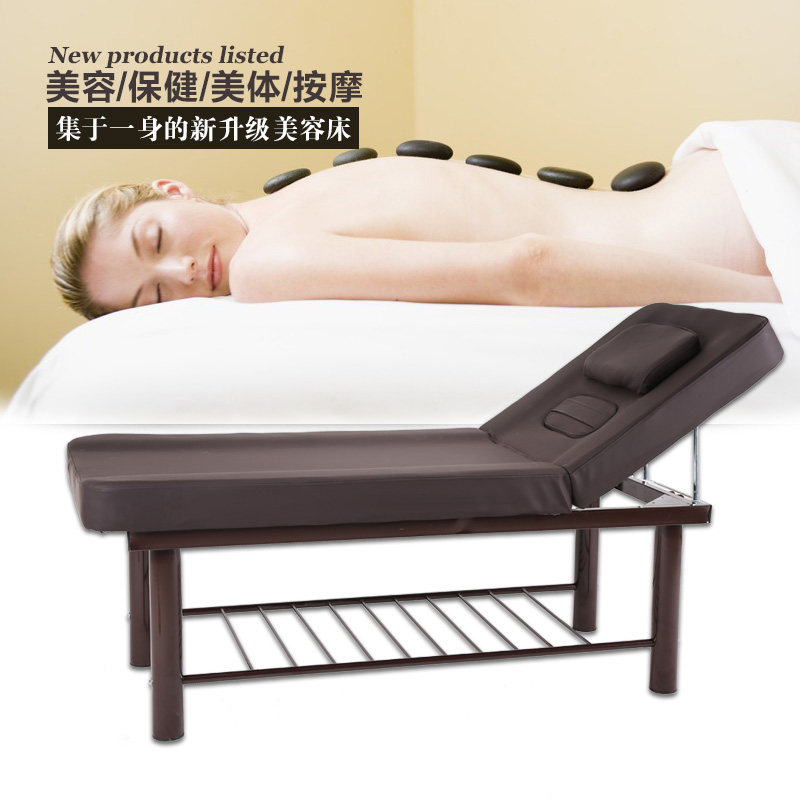 Chest hole beauty bed beauty body bed beauty salon massage bed physiotherapy massage folding bed bold high-end fire therapy bed
