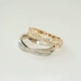 Trang sức Hàn Quốc micro-set flash diamond cross ring ngón tay đeo nhẫn đuôi trang sức trang sức nhẫn nữ trang sức J005 mẫu nhẫn nam đẹp 2020