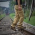 Quần yếm cotton cao cấp nhiều túi quần ngoài trời Quần dài cỡ lớn quần nhiều chân quần Âu mã quần nam quần nhiều túi quần jogger kaki nam Quần làm việc