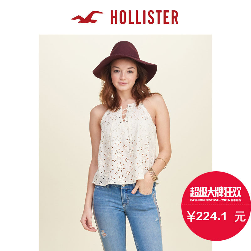 Hollister 系带孔眼吊带衫 女 122822