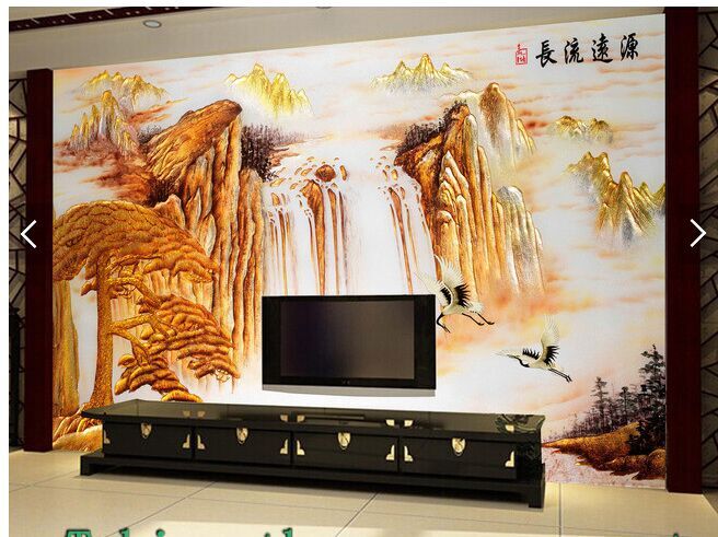 Ceramic Background Wall Tile Solid TV Tile Background Wall Living Room Hall Fresco Engraving with a long history of reservation